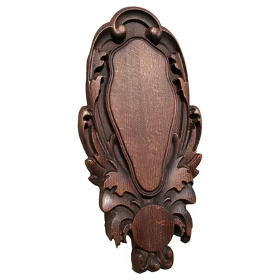 Produktbild von Ein Brett für eine Trophäe in Form eines Hirsches, Rehs, Bocks oder Damhirsches. Palisanderholz. Palisander K6-21M-P.