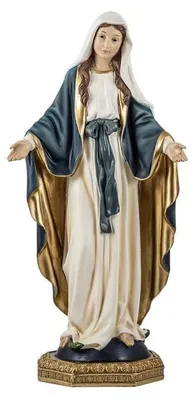 Wundertätige Madonna-Figur, Harz, handbemalt, 43 cm