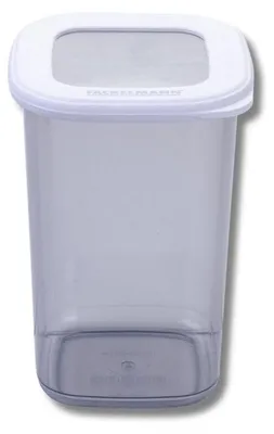 Vorratsdose quadratisch 1200 ml transparent hellbeiger Deckel spülmaschinenfest