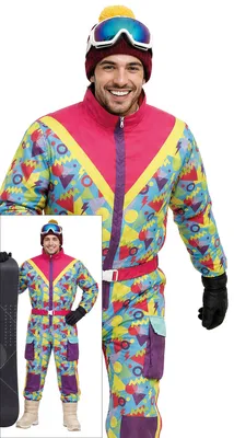 Produktbild von Guirca 80er Jahre Skifahrer Herrenkostüm S S