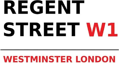 Produktbild von vianmo Holzschild 30x40 cm London Westminster Regent Street W1