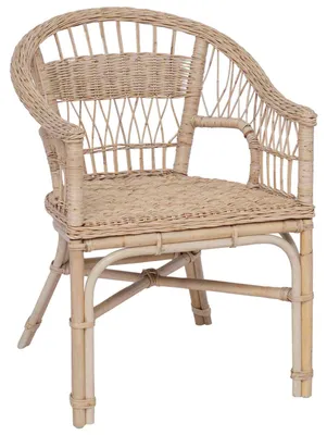 Produktbild von vidaXL Stapelstuhl Natur 60 x 60 x 81 cm Rattan