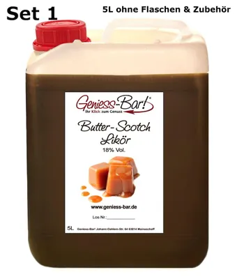 Produktbild von Butter Scotch Likör 5L Sehr aromatisch bonbonartig & lecker 18% Vol.