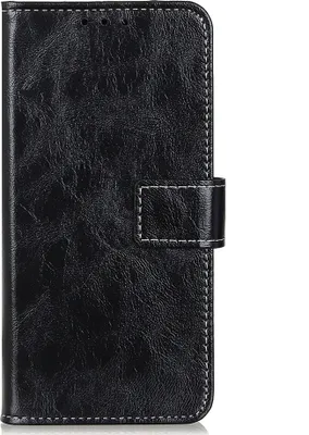 Produktbild von Mobigear Basic LG K50s Hülle Klapphülle Geldbörse - Schwarz