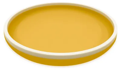 Immagine prodotto di Piatto per bambini in silicone Smikkels giallo - piatto per bambini sostenibile