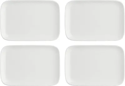 Produktbild von La Porcellana Bianca Set mit 4 rechteckigen Tabletts 22x15 cm P004702215Z
