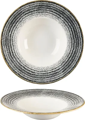Produktbild von CHURCHILL Homespun Charcoal Black Teller tief, Fahne, ø: 280 mm