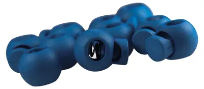 Produktbild von 10 Einloch Kordelstopper Kordelenden Kordelklemme rund 15x19mm, Farbwahl