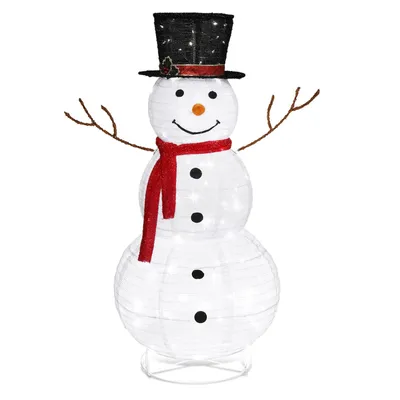 Produktbild von Schneemann mit 90 warmweiß LEDs, Wasserdichter, Schneemann-Weihnachtsschmuck für den Innen- und Außenbereich