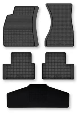 Image de Tapis auto caoutchouc bac pour Audi Q5 I 2008-2017 5 pièces tunnel