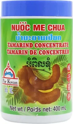 Produktbild von Por Kwan Tamarindenpaste Konzentrat Flüssig 400ml | Tamarind | Tamarinde Gewürz