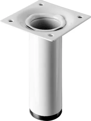 Produktbild von Hettich Tischbein 3,0 x 10 cm Stahl weiß - 1 Stück
