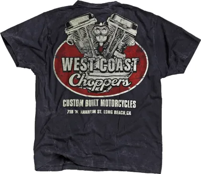 Obrázek produktu pro WCC West Coast Choppers Tričko Panhead Blue-S
