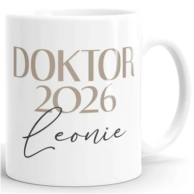 Produktbild von Kaffee-Tasse Abschluss personalisiert mit Name und Titel Namenstasse personalisierte Geschenke Absolventen SpecialMe®