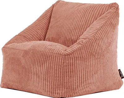 Produktbild von icon Sitzsack Bean Bag Flauschig Für Kinder Natalia, Rosa, Cord Kindersitzsack, Groß, Sitzsack Sessel Kinder mit Füllung - Hergestellt in Deutschland