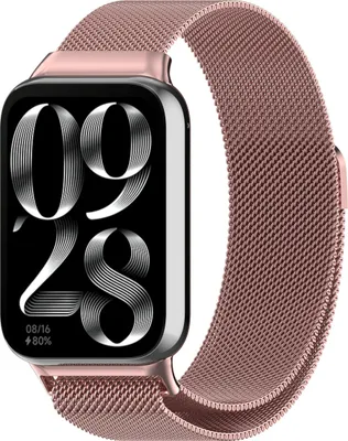 Produktbild von BStrap Milanese Armband für Xiaomi Mi Band 8 Pro, rose gold