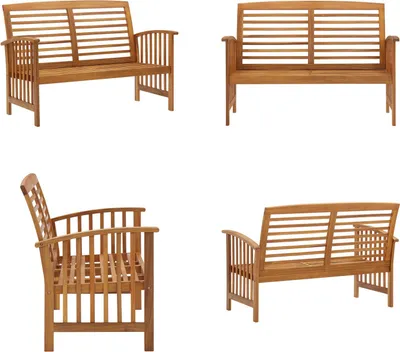 Produktbild von vidaXL Gartenbank 119 cm Massivholz Akazie - Gartenbank - Gartenbänke - Terrassenbank - Terrassenbänke