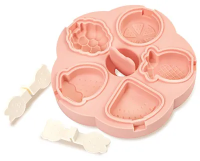 Produktbild von Eisformen Silikon 5 Stück Eis am Stiel BPA frei mit Deckel