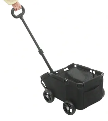 Obrázek produktu pro Nosič pro zvířata, ergonomická rukojeť, bezpečné uzavření, černý