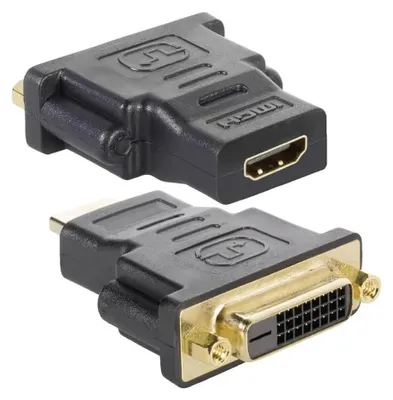 Immagine prodotto di Techly IADAP-HDMI-644 Presa HDMI Techly a presa DVI-D 24+1 a doppio collegamento