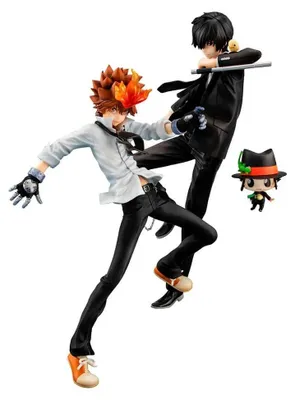 Produktbild von Megahouse Katekyo Hitman Reborn! Tsunayoshi Sawada Kyoya Hibari Reborn G.e.m.-serie Pvc-figuren-set 21 Cm    One Size