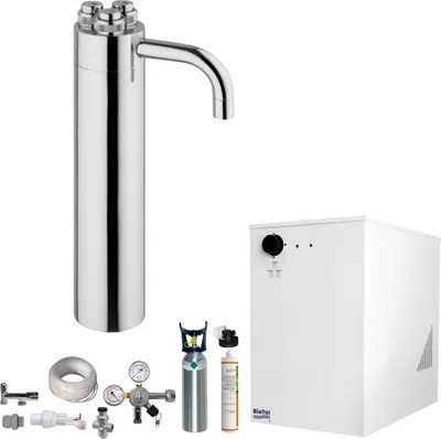 Produktbild von Tafelwassergerät BieTal BT-30U Kühlung Schanksäule Puls 335 Filter 2Kg CO2