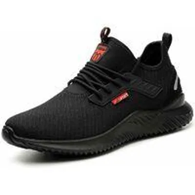 Produktbild von Leichte Sicherheitsschuhe, Bauschuhe, Stahlkappenschutz, atmungsaktiv, rutschfest, Sicherheitsschuhe, Arbeitsschuhe fš¹r Damen und Herren, Unisex, Gr??e 41 EU