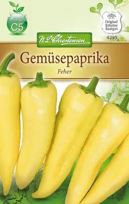 Produktbild von Gemüsepaprika Feher | Paprikasamen von N.L. Chrestensen