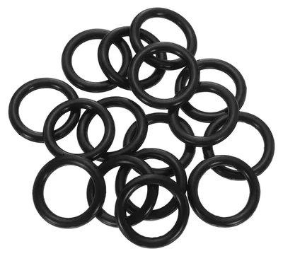 Silikon-Dichtringe, 100 Stk., 23x16,8x3,1 mm, schwarz