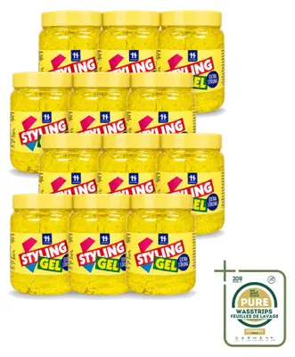 Zdjęcie produktu dla 12 sztuk żelu do stylizacji włosów Hegron, mocny, 500 ml - zestaw ekonomiczny