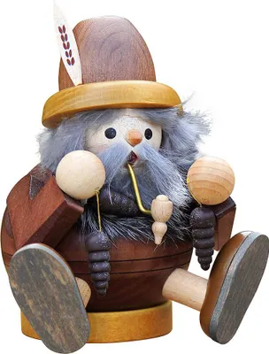 Produktbild von Waldschrat mit Zapfen, sitzend (15cm) Räuchermann von Richard Glässer