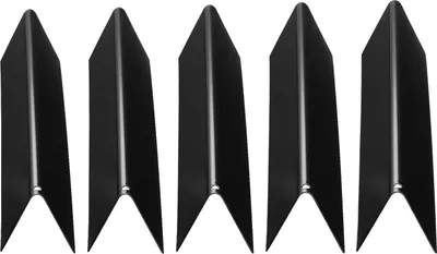 Produktbild von SucceBuy 5 Aromaschienen aus porzellanemailliertem Stahl für Grills (kompatibel mit Spirit I & II 300 Serie), einschließlich Modellen wie E-310, S-310, E-320, Hitzeschild in Schwarz