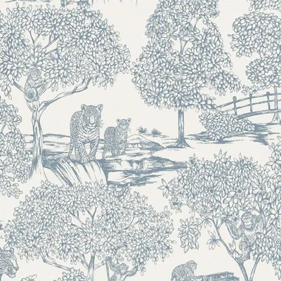 Imagen del producto de Holden Décor - Alfombra "Eastern Horizons Zoo Lake" (TC836) (Talla única) (Azul bebé)