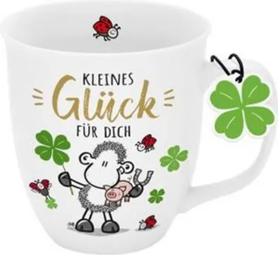 Produktbild von Tasse mit Golddruck \Kleines Glück für dich\""