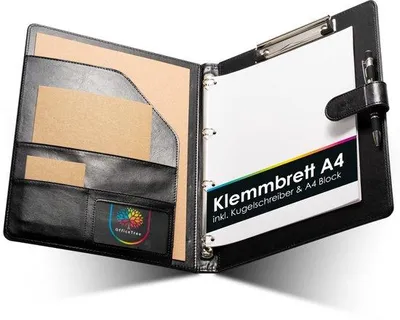 Produktbild von Kunstledermappe A4 - inkl. Notizblock und Stift