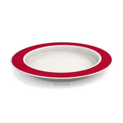Produktbild von Teller rot mit Kipp-Trick, Ø 27 cm