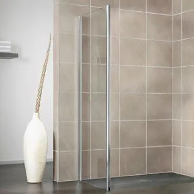 Produktbild von HSK 136090-4-56 Favorit Seitenwand zur Schiebetür 2-teilig 900x1850mm Weiß Carré