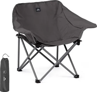 Produktbild von Famanu Klappstuhl mit Hoher Rückenlehne - Faltstuhl für Outdoor Aktivitäten - Tragkraft 110kg