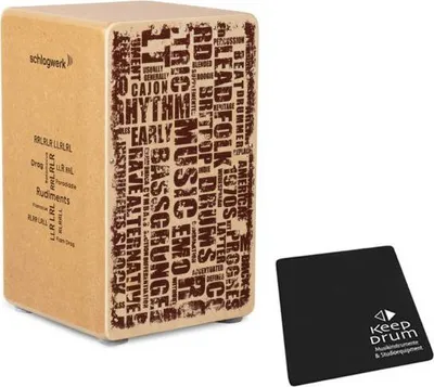 Immagine prodotto di Schlagwerk CP85 Cajon Rudiments Styles con cuscinetto di seduta