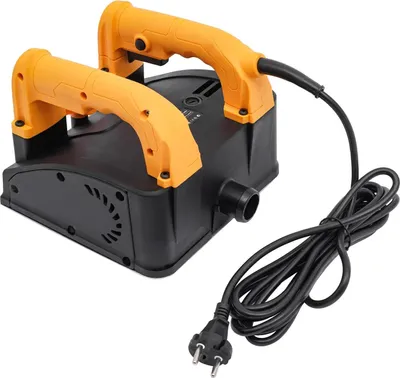 Immagine prodotto di Fresatrice elettrica da muro - Pialla da muro - 1200 W - 1000-4000 giri/min - Profondità di fresatura 1-4 mm - 220 V 50 Hz - 26 lame - Giallo