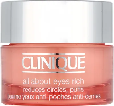 Produktbild von Clinique All About Eyes Rich, Augencreme, Unisex, Mischhaut, trockene Haut, normale Haut, ölige Haut, Empflindliche Haut, Nasse Haut, Antiaugenringe, Anti-Schwellungen, Topf, - Use twice a day, morning and night. - Prep skin for optimal results with your 3-Step Skin Care...