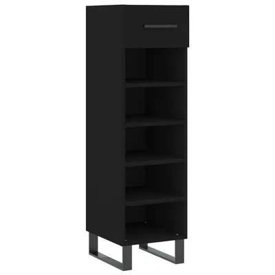 Produktbild von Schuhschrank Schwarz 30x35x105 cm Holzwerkstoff