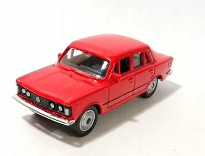 Produktbild von Welly FSO Fiat 125p Diecast Modellauto Rot 1:64