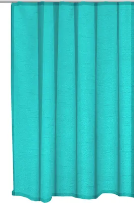 Produktbild von Vorhang türkis Kräuselband 140x145 cm Seidenglanz halbtransparent Dekoschal Gardine