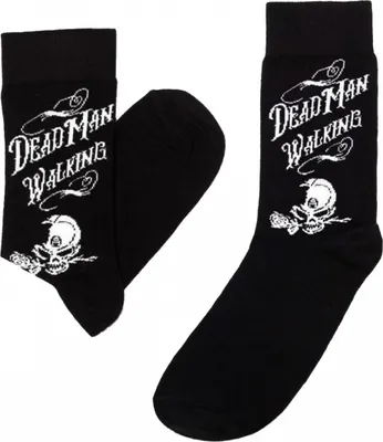 Produktbild von Gothic Socken Dead Man Walking als Geschenkidee Größe: S/M