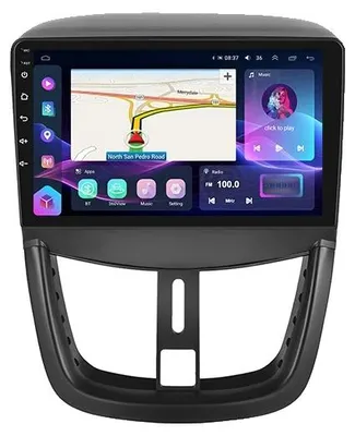 Immagine prodotto di Autoradio multimediale, sistema di navigazione, compatibile con Peugeot 207 2009-2013, 8 128G 8Core AHD