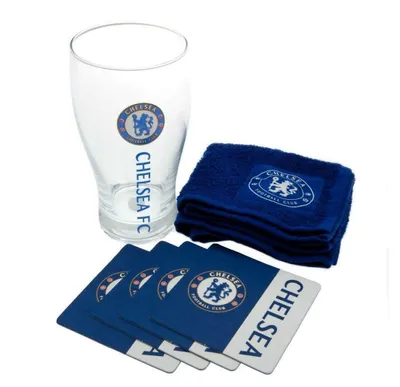 Produktbild von Chelsea FC - Bar Set, Wordmark BS2863 (Einheitsgröße) (Weiß/Blau/Rot)