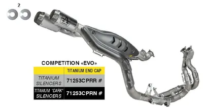 Obrázok produktu pre Kompletný výfukový systém ARROW Racing COMPETITION EVO pre Ducati Panigale V4