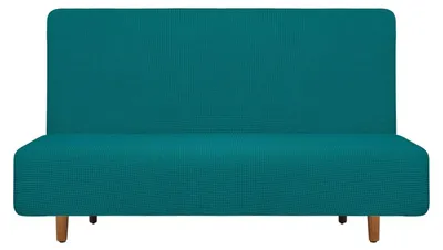 Dehnbare Polyester-Bankabdeckung, 120–150 cm, Dunkelgrün