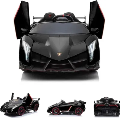 Produktbild von ES-Toys Kinder Elektroauto Lamborghini Veneno 615B EVA-Reifen Fernbedienung schwarz